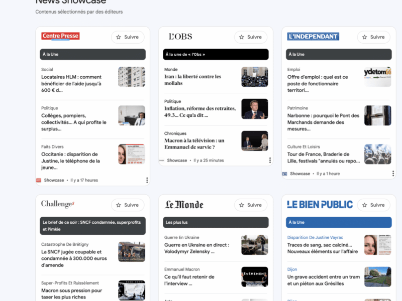 google actualités locales